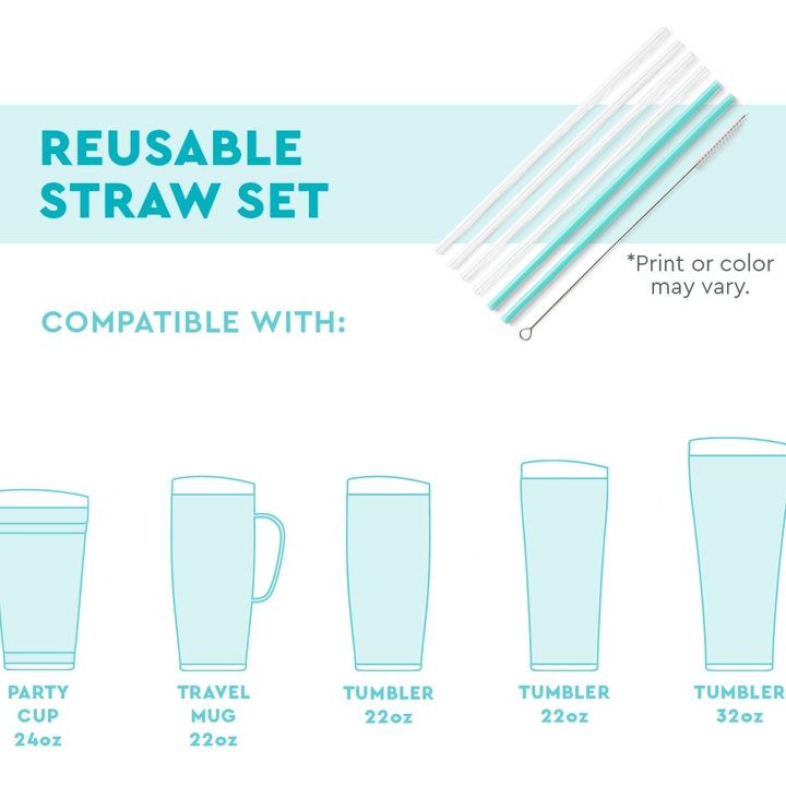 Swig - Reusable Straws - Confetti - Findlay Rowe Designs