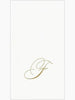Caspari - Guest Towel Napkin - White Pearl-Paper Linen Napkin - Monogram - Findlay Rowe Designs