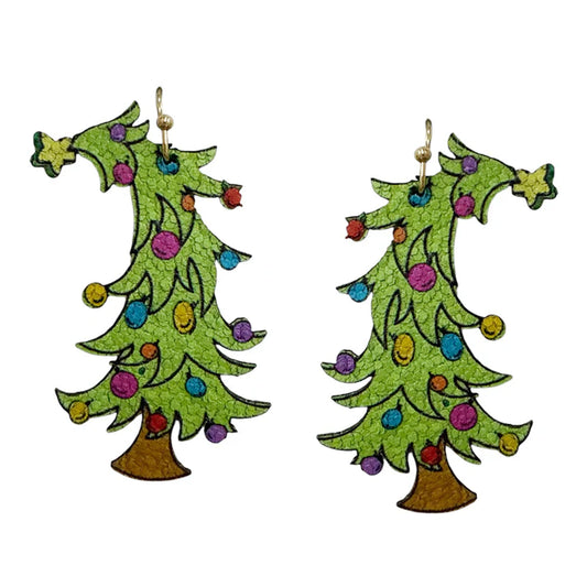 Earring - Drop Whimsical Christmas Tree - Findlay Rowe Designs