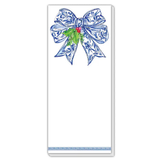 Rosanne Beck - Skinny Pad - Blue Chinoiserie Bow