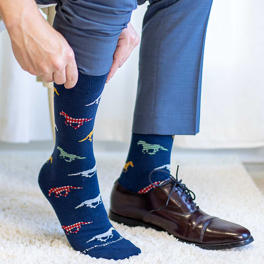 JOCKEY SOCKS MULTI MENS - navy - Findlay Rowe Designs