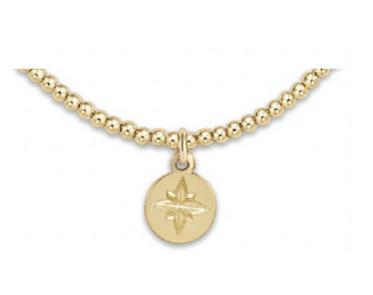 Enewton - Classic Gold 2mm Bead Bracelet - Direction Gold Disc - Findlay Rowe Designs