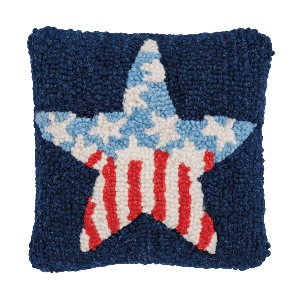 Mud Pie - Pillow - Hook Wool Mini - Americana - Findlay Rowe Designs