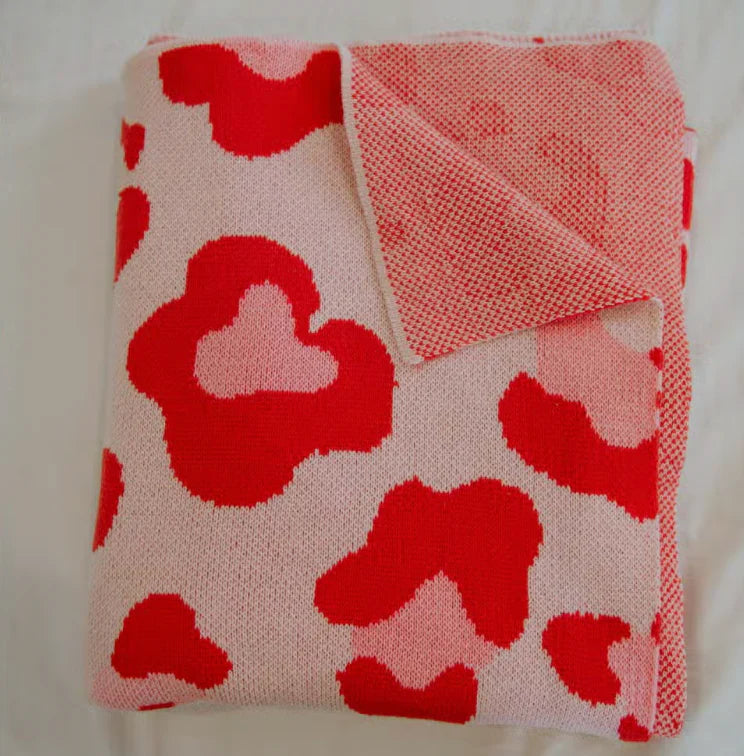 Blanket - Pink Leopard Oversized