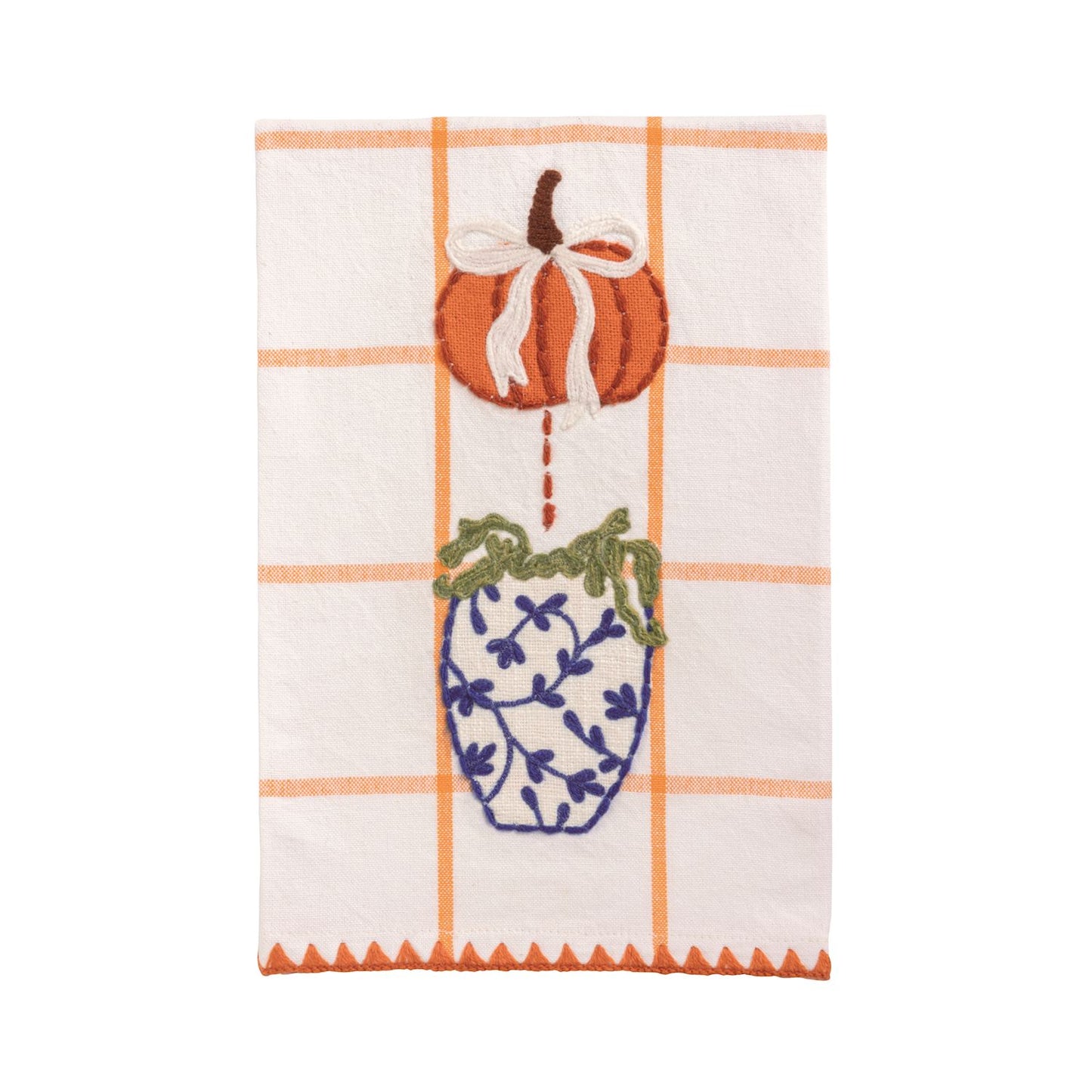 Mud Pie - Towel - Pumpkin Appliqué Topiary - Findlay Rowe Designs