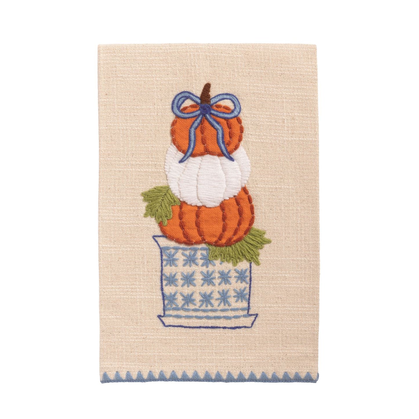 Mud Pie - Towel - Pumpkin Appliqué Topiary - Findlay Rowe Designs