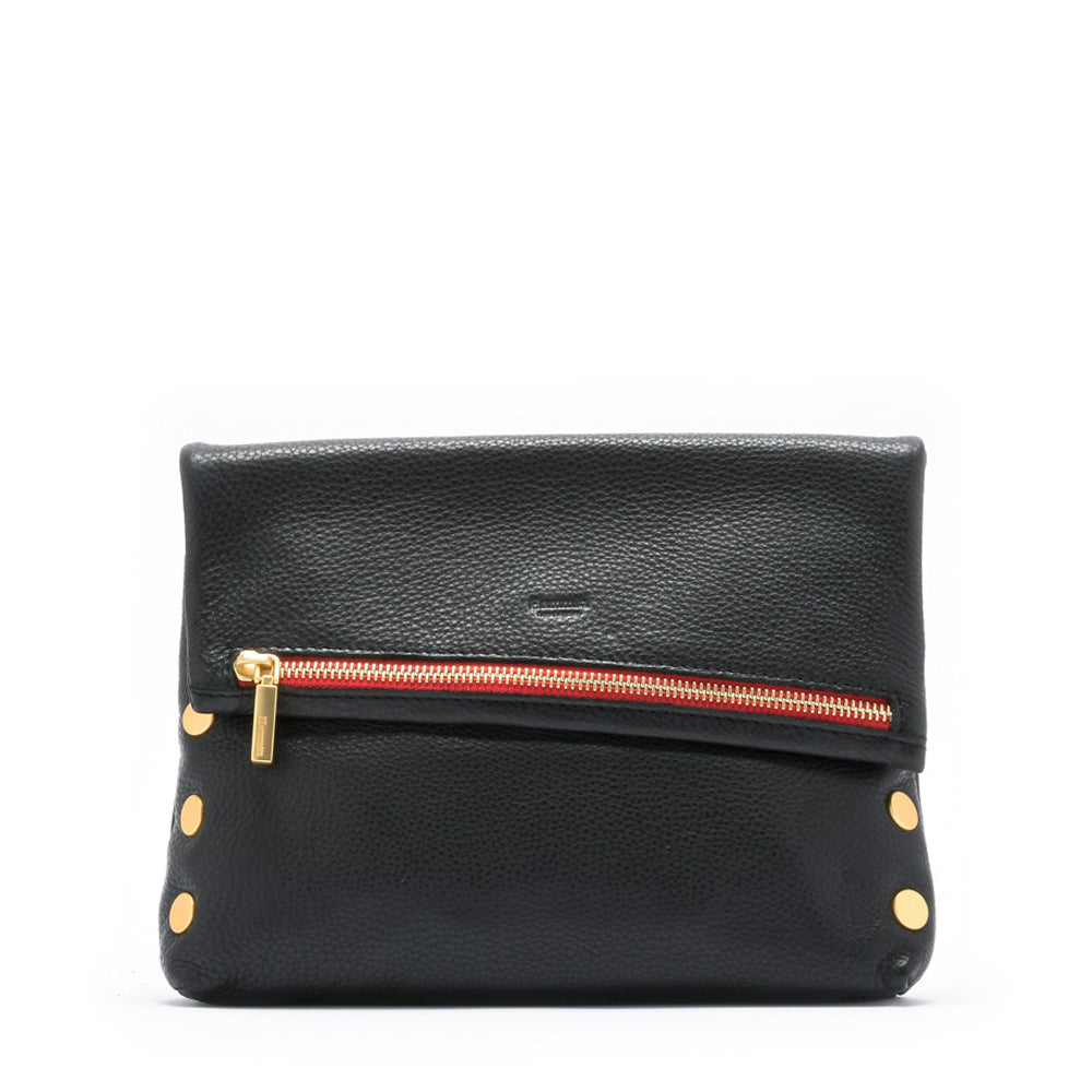Hammitt - VIP Medium Black Brushed Gold - Red Zip - Findlay Rowe Designs