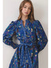Dress - Mini - Floral Print Tassel Hem - Navy - Findlay Rowe Designs
