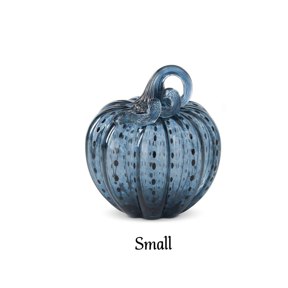 Pumpkins - Speckled Glass - Blue
