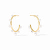 Julie Vos - Hydra Stone Hoop - Pearl - Medium - Findlay Rowe Designs