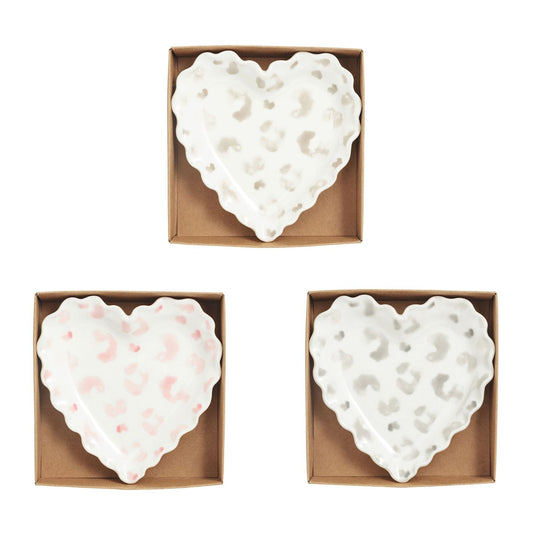 Mud Pie - Trinket Tray - Heart Leopard - Findlay Rowe Designs