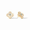 Julie Vos - Earrings - Colette Stud - Chalcedony Blue - Findlay Rowe Designs