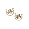 Kentucky Derby® Horseshoe Rose Pavé Stud Earrings