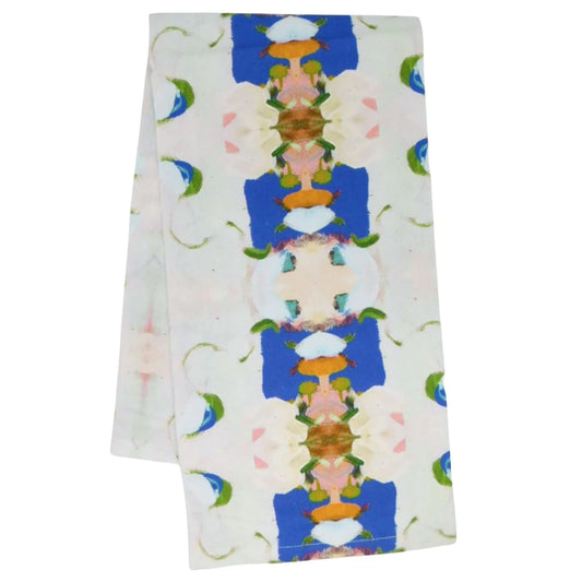 Laura Park - Tea Towel - Monet's Garden - Navy - Findlay Rowe Designs