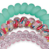 Teleties - Spiral Hair Ties - Spring Splash - Large - Findlay Rowe Designs