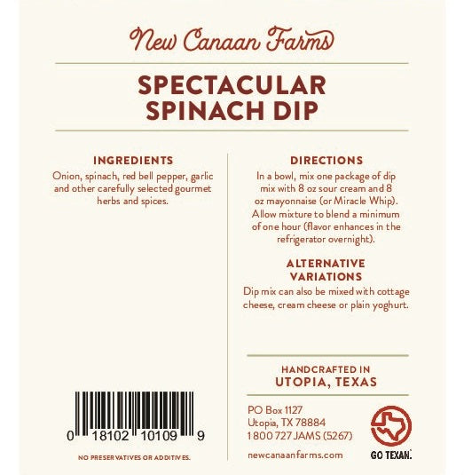 New Canaan Farms - Dip Mix - Findlay Rowe Designs