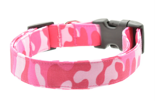 Dog Collar World - Dog Collar - Pink Camouflage - Findlay Rowe Designs