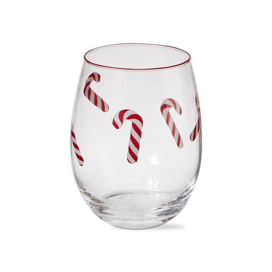 Stemless Wine - Candy Canes