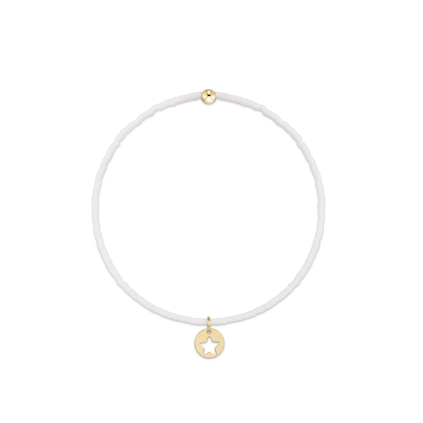 Enewton - Extends - Hope Classic Bracelet - White - Star Small Gold Disc