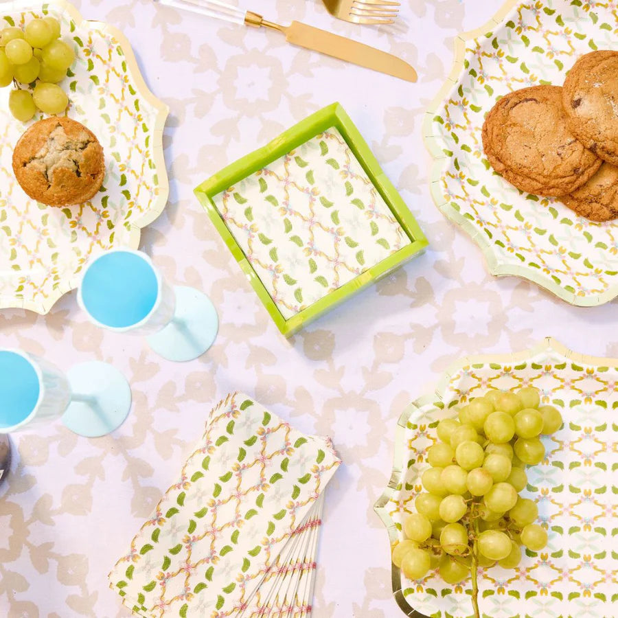 Laura Park Designs Monet's Garden Cocktail Napkins - Thumbnail 4