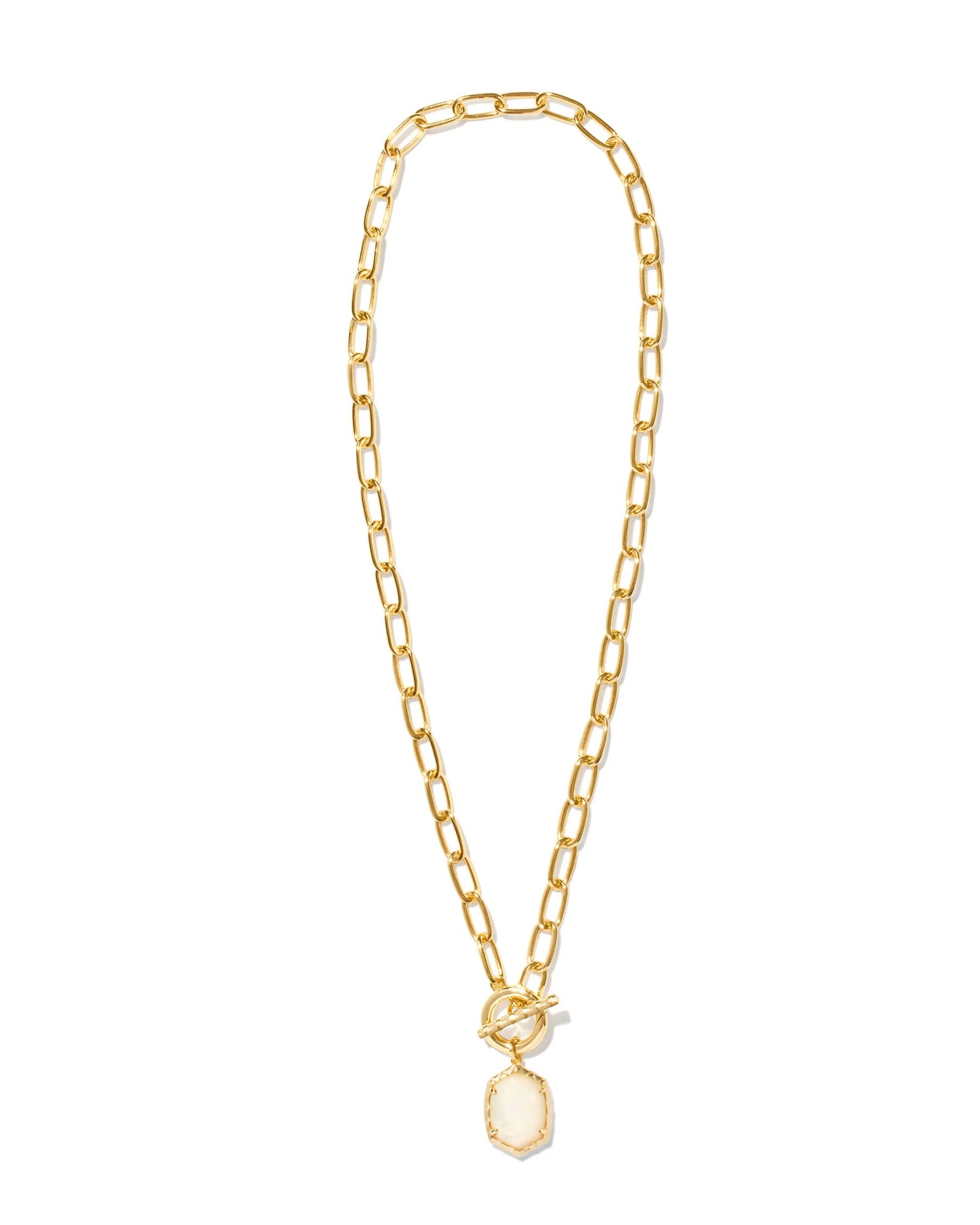 KENDRA SCOTT- Gracie Silver Chain Necklace in White Mix – Luka Life + Style