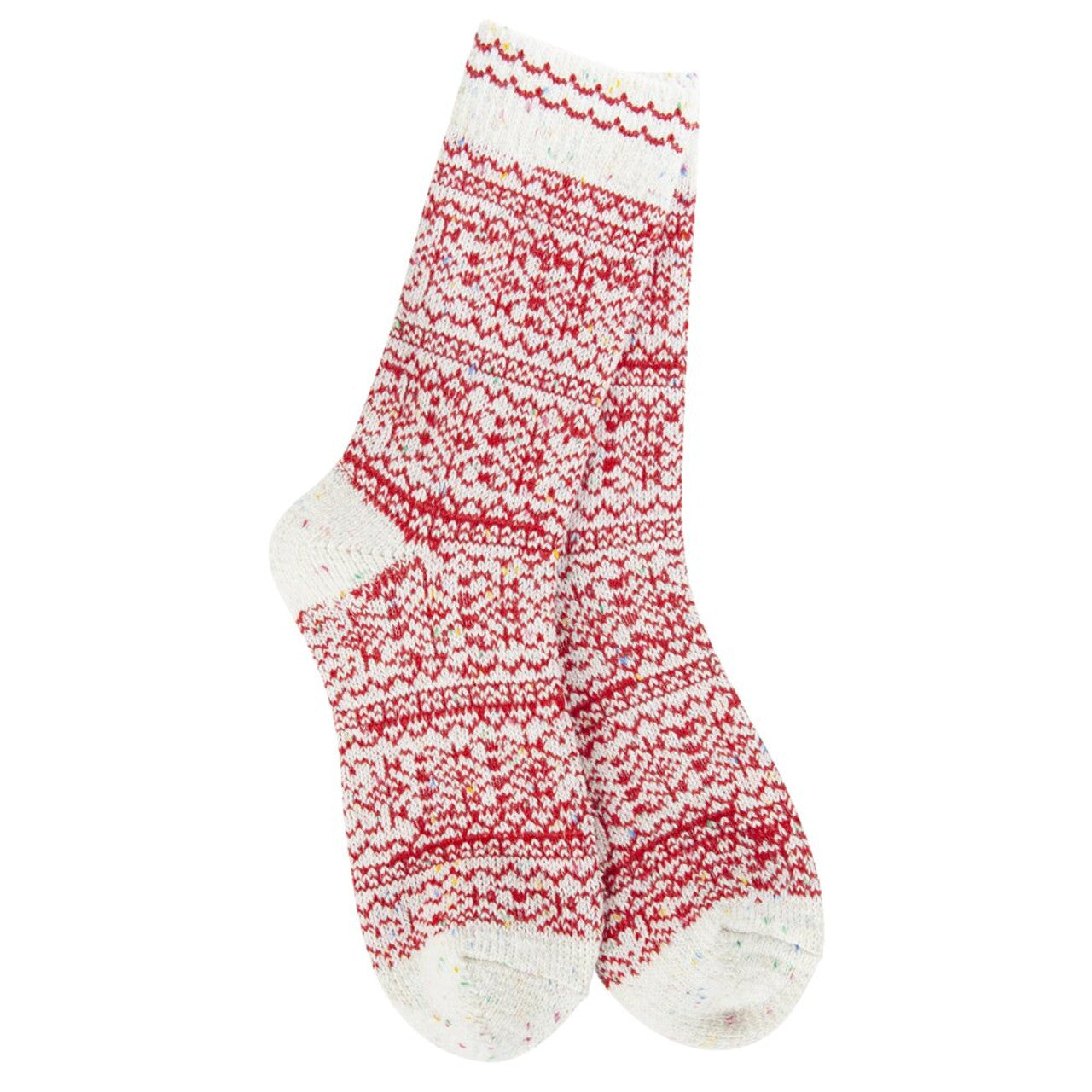 World's Softest Socks - Holiday Confetti Crew - Peppermint Confetti