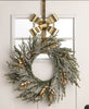 Mudpie - Over the Door Wreath Hanger - Gold Bow - Findlay Rowe Designs