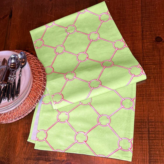 Ramsay Gourd Home - Table Runner - Links - Key Lime