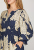She+Sky - Dress - White Flower Midi - Navy - Findlay Rowe Designs