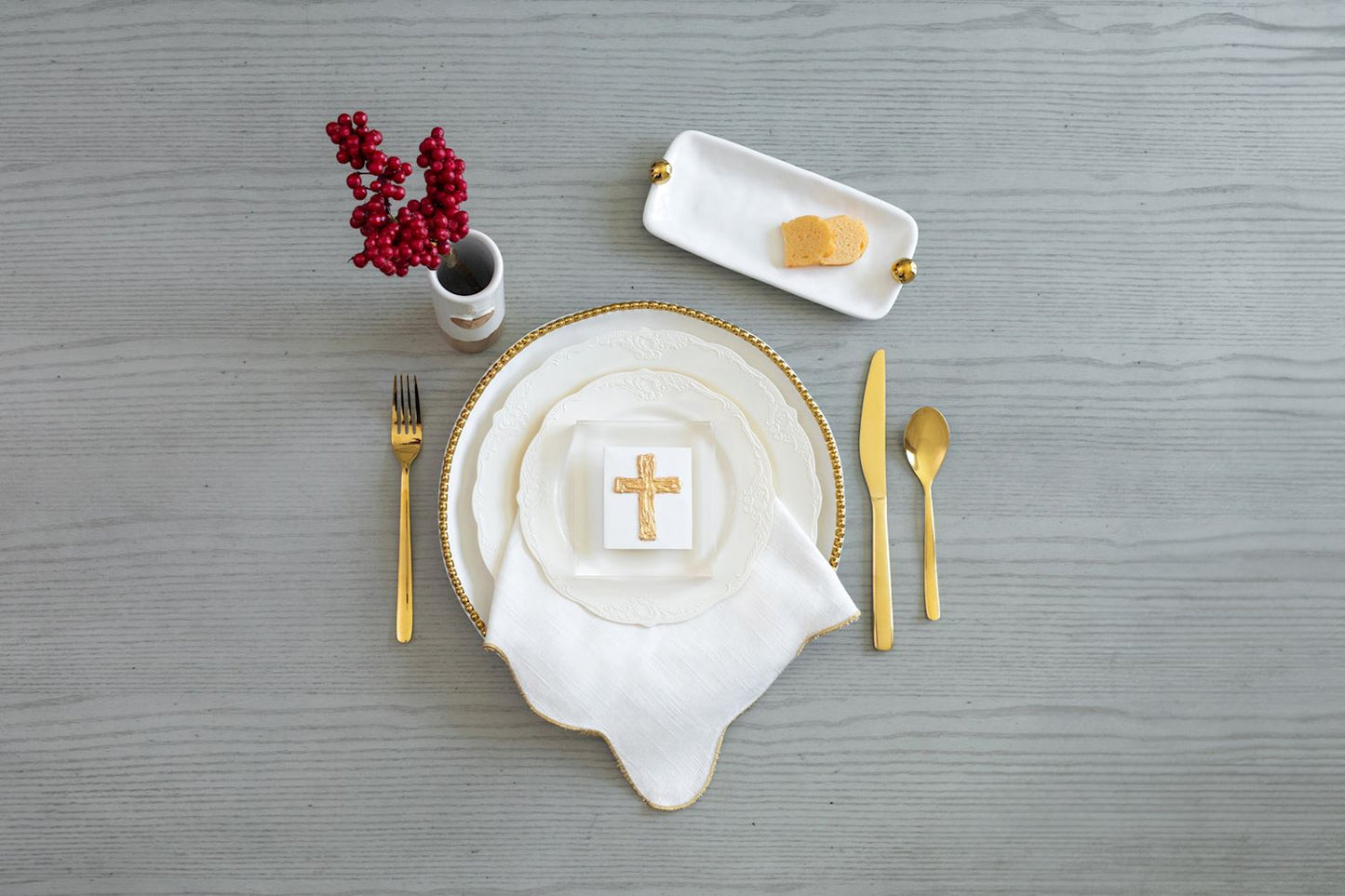 Mud Pie - Acrylic Cross Block