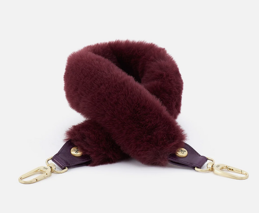 Clearance - Hobo - Faux Fur Strap Plum - Findlay Rowe Designs