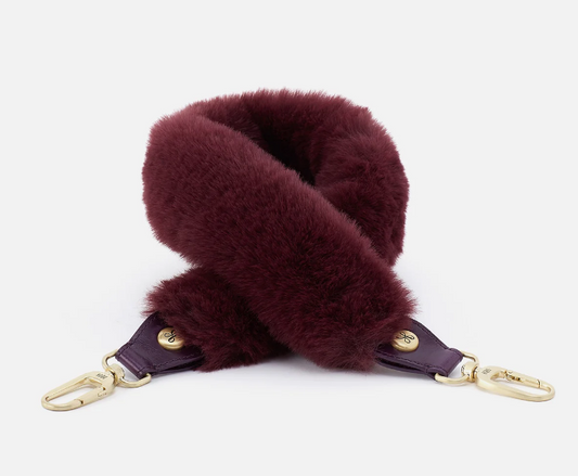 HOBO - FAUX FUR STRAP PLUM