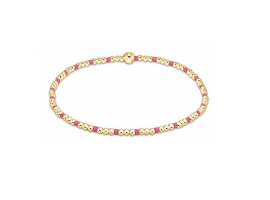 Enewton - Egirl - Hope Sincerity Pattern 2mm Bead Bracelet - Bright Pink - Findlay Rowe Designs