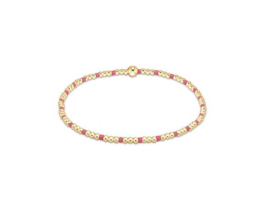 Enewton - Egirl - Hope Sincerity Pattern 2mm Bead Bracelet - Bright Pink - Findlay Rowe Designs