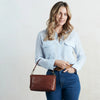 Hobo - Darcy Carry-All Crossbody - Polished Leather - Harvest Root