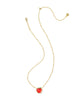 Kendra Scott - Necklace -    Apple Short Pendant - Gold Red Illusion - Findlay Rowe Designs