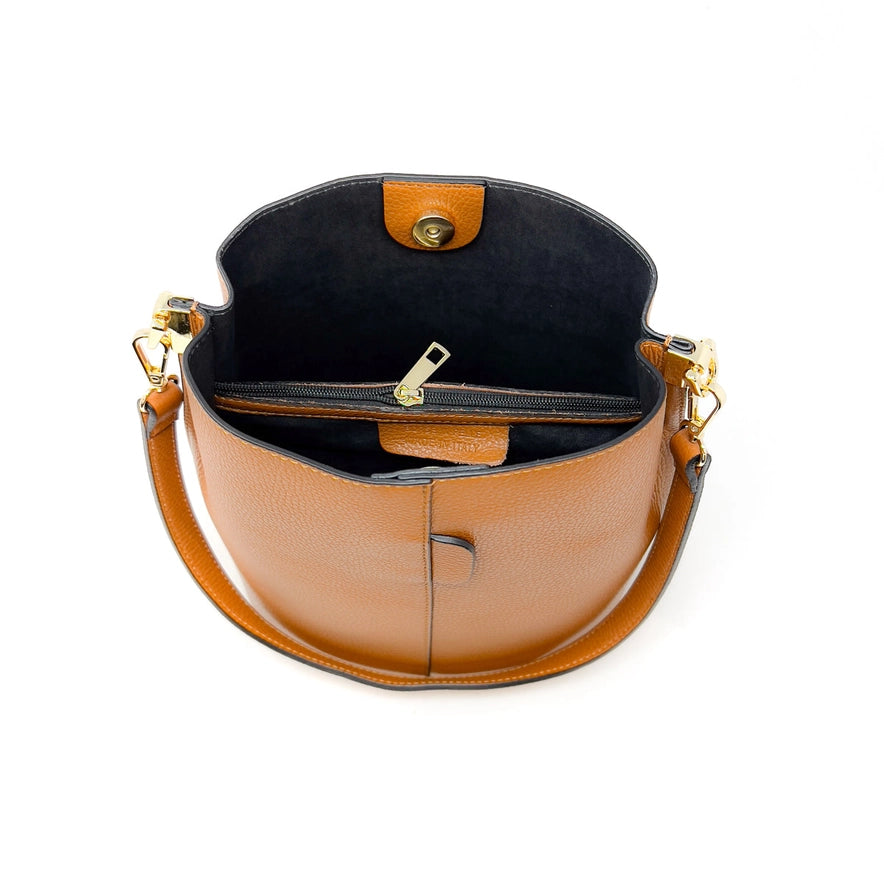 German Fuentes -  Leather Bucket Bag - Findlay Rowe Designs