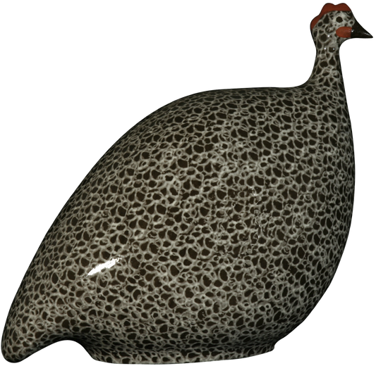 Ceramics Lussan- MED GUINEA FOWL- Black Brown speckled White - Findlay Rowe Designs