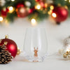 Stemless Wine Glass - Christmas Figure - Findlay Rowe Designs