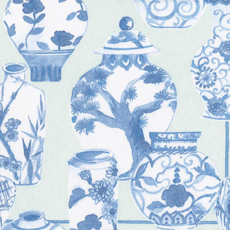 Caspari - Cocktail Napkins - Glazed Porcelain Celadon - Findlay Rowe Designs