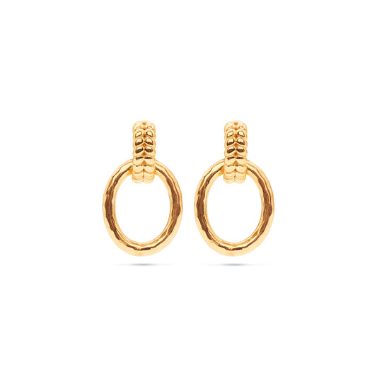 Earrings  - Cleopatra Regal Link - Gold - Findlay Rowe Designs