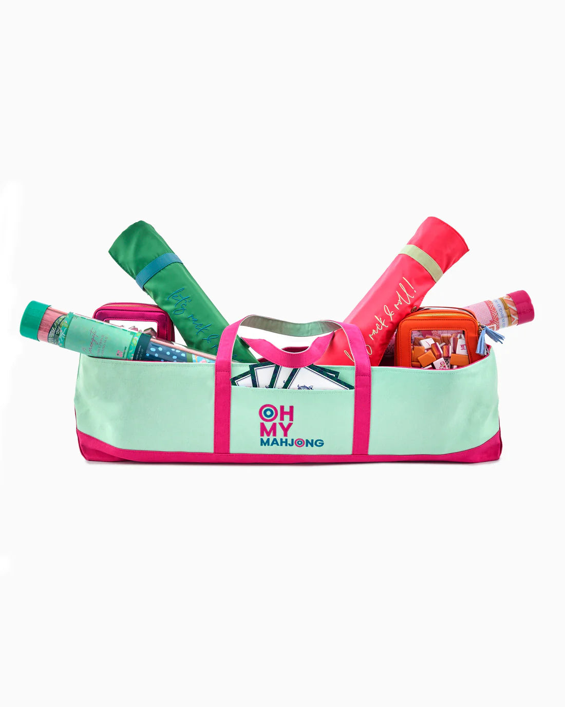 Oh My Mahjong - Mat Storage Bag - Mint - Findlay Rowe Designs