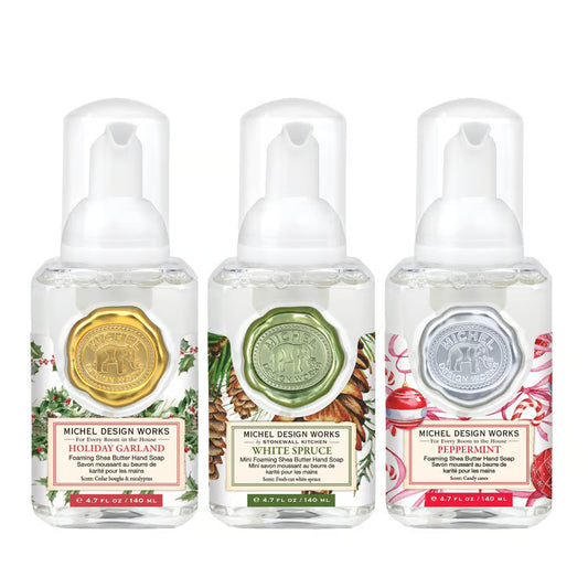 Michel Design Works -  Mini Foaming Soap Set - Holiday Wishes - Set of 3 - Findlay Rowe Designs