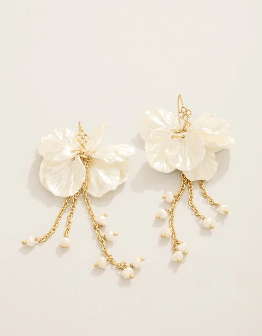 Spartina - Earrings - Corolla Dangle - Pearl - Findlay Rowe Designs