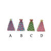 Christmas Decor - Epoxy Cutout Tree 4.75in Medium  - Assorted