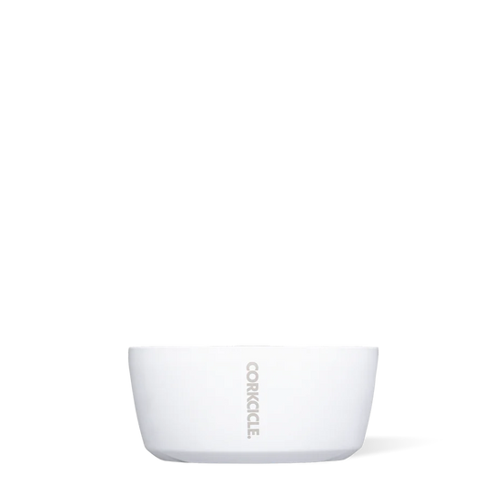 Corkcicle- 16OZ DOG BOWL GLOSS WHITE