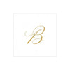 Caspari - Cocktail Napkins - White Pearl Initial Paper Linen - Box of 30 - Findlay Rowe Designs