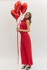 Entro - Top - Sleeveless Mock Neck - Red - Findlay Rowe Designs