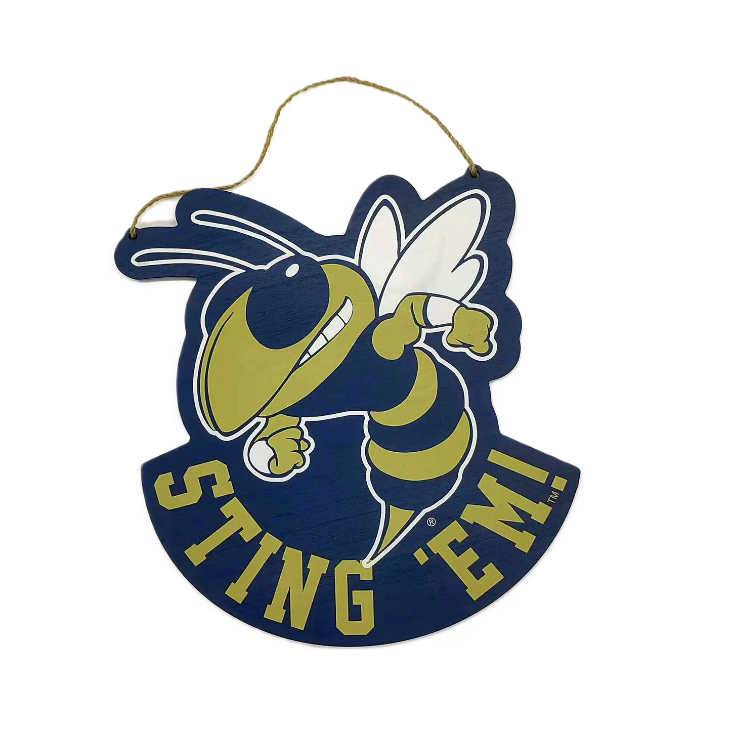 Valiant - Collegiate Mascot Door Hanger - Wood - Findlay Rowe Designs