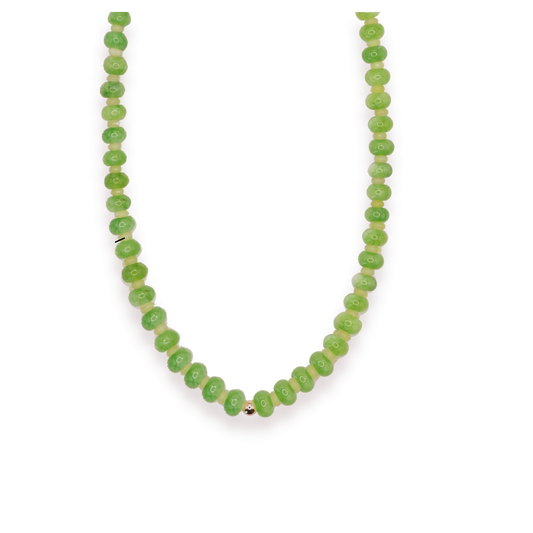 Beaded Blondes - Necklace - Caroline - Green - Findlay Rowe Designs
